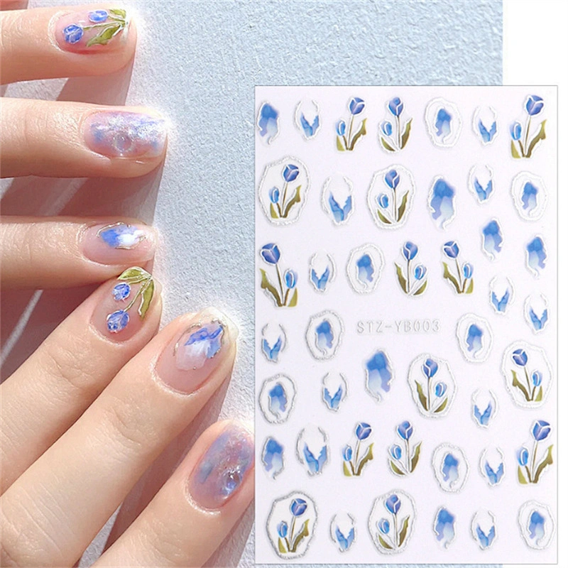 Gilt Marble Nail Stickers